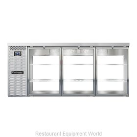 Continental Refrigerator BBC79-SS-GD-PT Back Bar Cabinet, Refrigerated