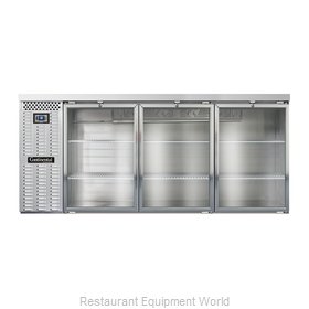 Continental Refrigerator BBC79-SS-GD Back Bar Cabinet, Refrigerated