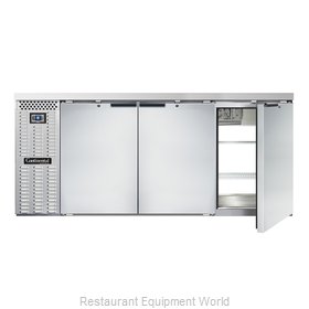 Continental Refrigerator BBC79-SS-PT Back Bar Cabinet, Refrigerated