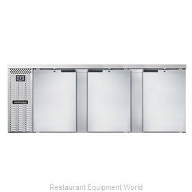 Continental Refrigerator BBC90-SS Back Bar Cabinet, Refrigerated