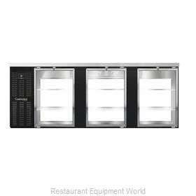 Continental Refrigerator BBC90S-GD-PT Back Bar Cabinet, Refrigerated