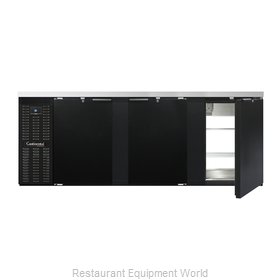 Continental Refrigerator BBC90S-PT Back Bar Cabinet, Refrigerated