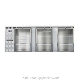 Continental Refrigerator BBC90S-SS-GD Back Bar Cabinet, Refrigerated