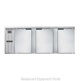 Continental Refrigerator BBC90S-SS Back Bar Cabinet, Refrigerated