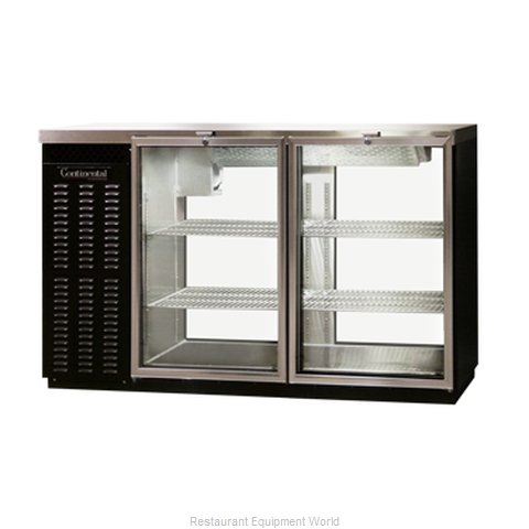 Continental Refrigerator BBUC50-GD-PT Backbar Cabinet, Refrigerated