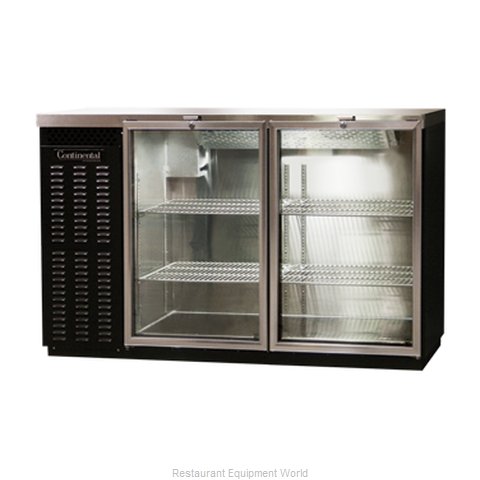 Continental Refrigerator BBUC50-GD Backbar Cabinet, Refrigerated