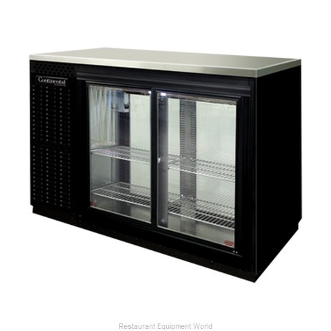 Continental Refrigerator BBUC50-SGD Backbar Cabinet, Refrigerated