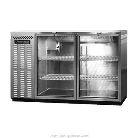 Continental Refrigerator BBUC50-SS-GD Backbar Cabinet, Refrigerated