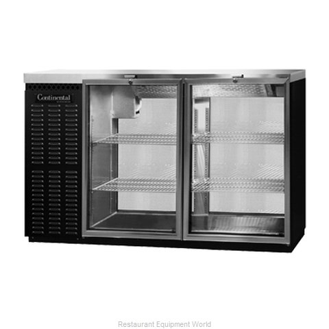 Continental Refrigerator BBUC50S-GD-PT Backbar Cabinet, Refrigerated