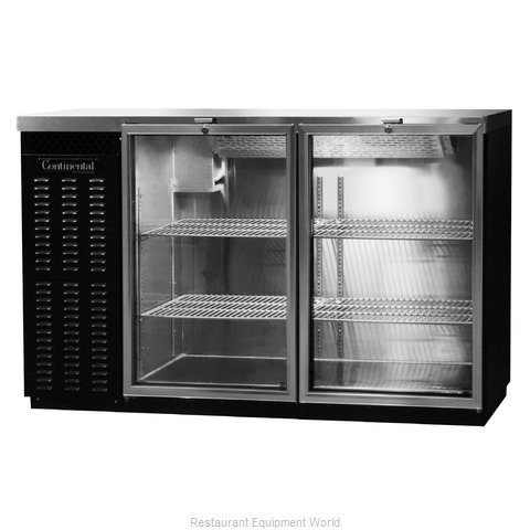 Continental Refrigerator BBUC50S-GD Backbar Cabinet, Refrigerated