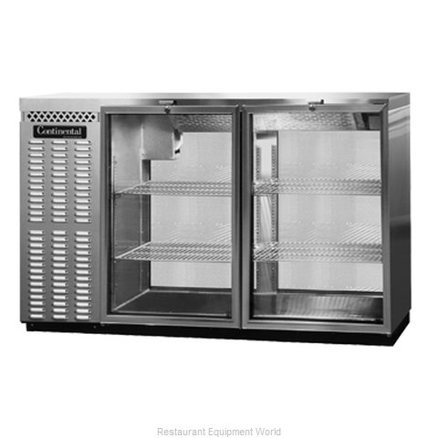 Continental Refrigerator BBUC50S-SS-GD-PT Backbar Cabinet, Refrigerated