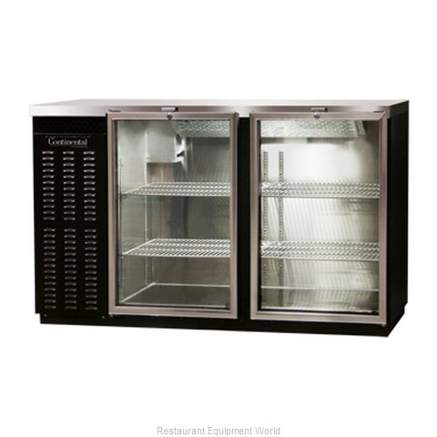 Continental Refrigerator BBUC59-GD Backbar Cabinet, Refrigerated