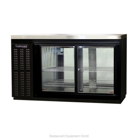 Continental Refrigerator BBUC59-SGD-PT Backbar Cabinet, Refrigerated