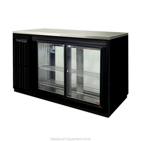 Continental Refrigerator BBUC59-SGD Backbar Cabinet, Refrigerated