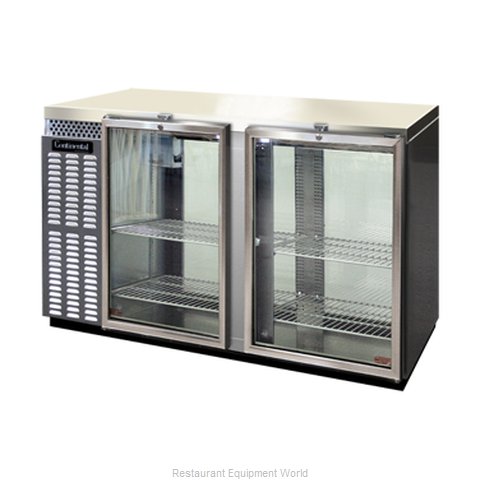 Continental Refrigerator BBUC59-SS-GD-PT Backbar Cabinet, Refrigerated