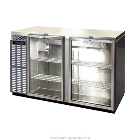Continental Refrigerator BBUC59-SS-GD Backbar Cabinet, Refrigerated