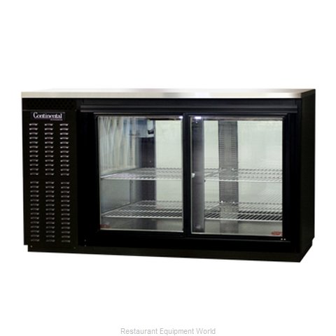 Continental Refrigerator BBUC59S-SGD-PT Backbar Cabinet, Refrigerated
