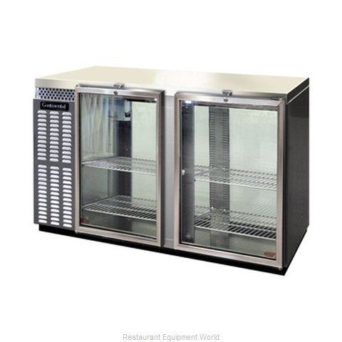 Continental Refrigerator BBUC59S-SS-GD-PT Backbar Cabinet, Refrigerated