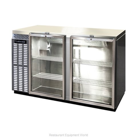 Continental Refrigerator BBUC59S-SS-GD Backbar Cabinet, Refrigerated