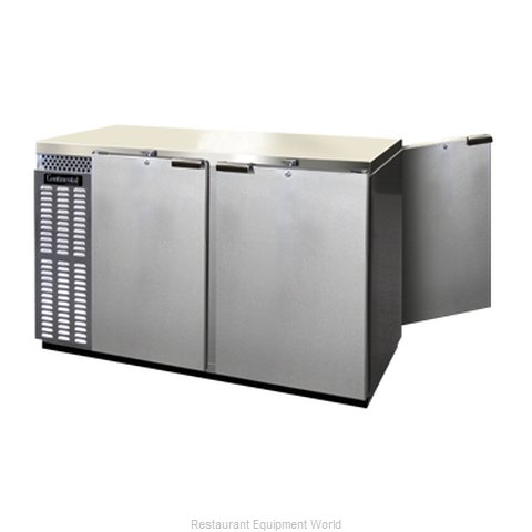 Continental Refrigerator BBUC59S-SS-PT Backbar Cabinet, Refrigerated