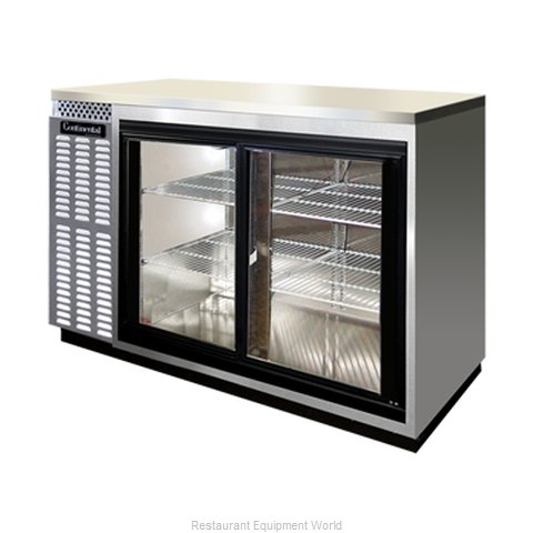 Continental Refrigerator BBUC59S-SS-SGD Backbar Cabinet, Refrigerated