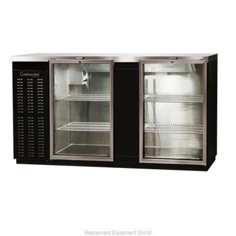 Continental Refrigerator BBUC69-GD Backbar Cabinet, Refrigerated