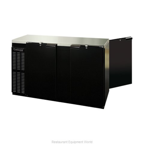 Continental Refrigerator BBUC69-PT Backbar Cabinet, Refrigerated