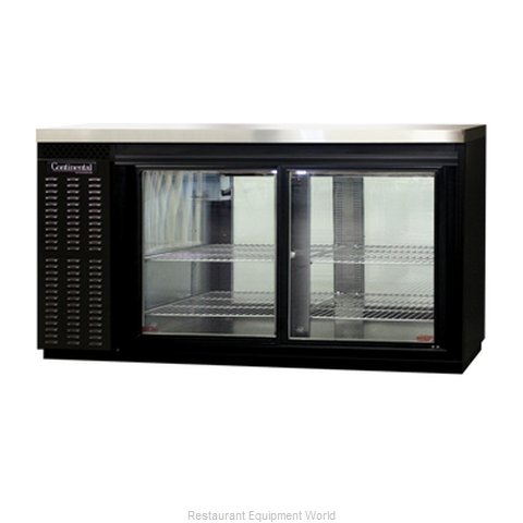 Continental Refrigerator BBUC69-SGD-PT Backbar Cabinet, Refrigerated