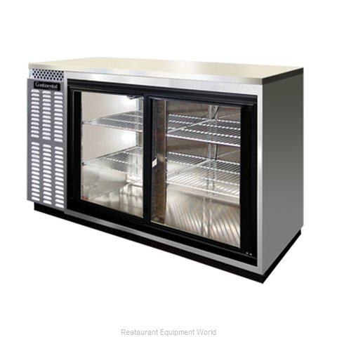 Continental Refrigerator BBUC69-SS-SGD Backbar Cabinet, Refrigerated