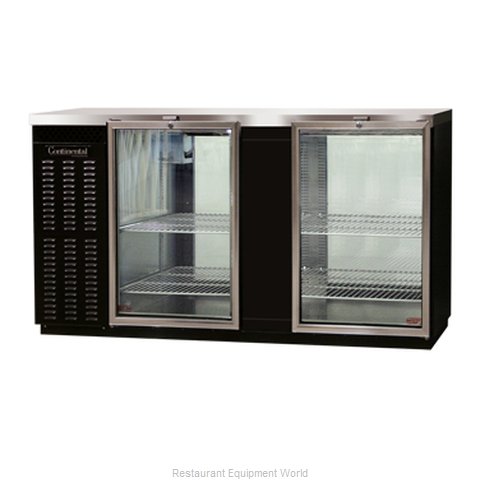 Continental Refrigerator BBUC69S-GD-PT Backbar Cabinet, Refrigerated