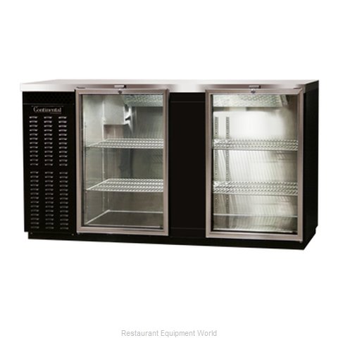 Continental Refrigerator BBUC69S-GD Backbar Cabinet, Refrigerated