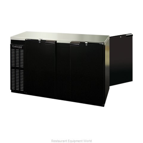 Continental Refrigerator BBUC69S-PT Backbar Cabinet, Refrigerated