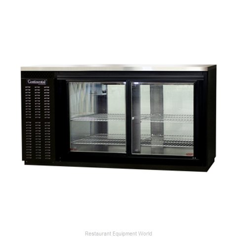 Continental Refrigerator BBUC69S-SGD-PT Backbar Cabinet, Refrigerated