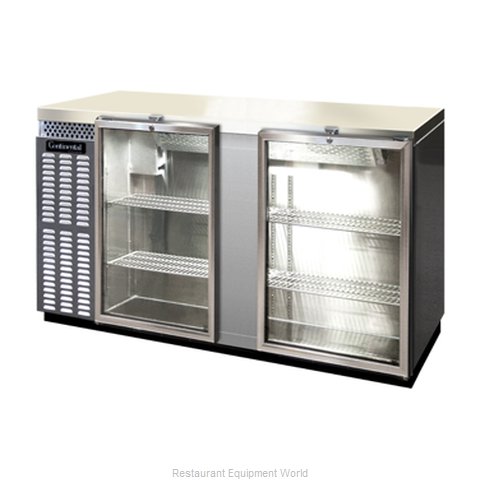 Continental Refrigerator BBUC69S-SS-GD Backbar Cabinet, Refrigerated