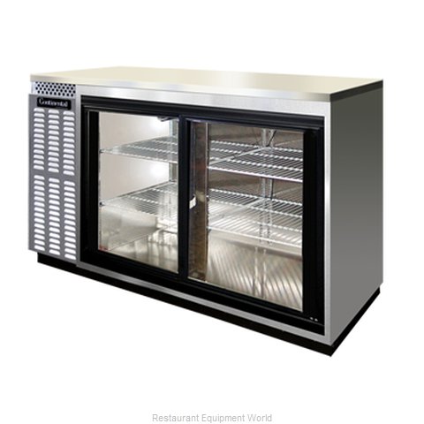 Continental Refrigerator BBUC69S-SS-SGD Backbar Cabinet, Refrigerated
