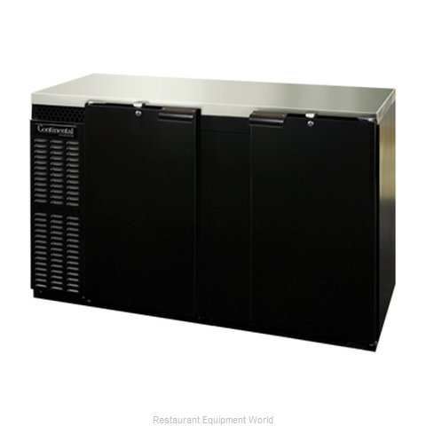 Continental Refrigerator BBUC69S Backbar Cabinet, Refrigerated
