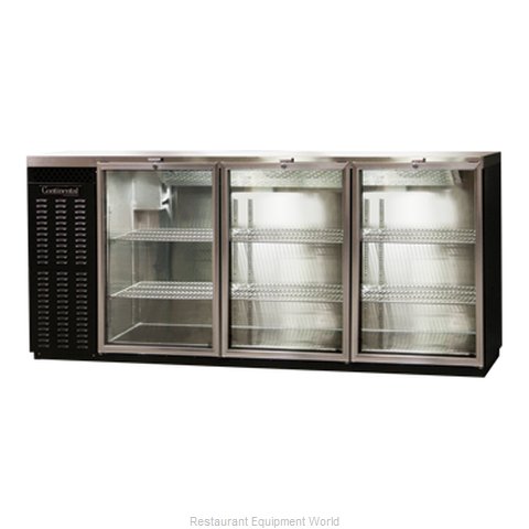 Continental Refrigerator BBUC79-GD Backbar Cabinet, Refrigerated