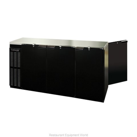 Continental Refrigerator BBUC79-PT Backbar Cabinet, Refrigerated