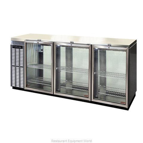 Continental Refrigerator BBUC79-SS-GD-PT Backbar Cabinet, Refrigerated
