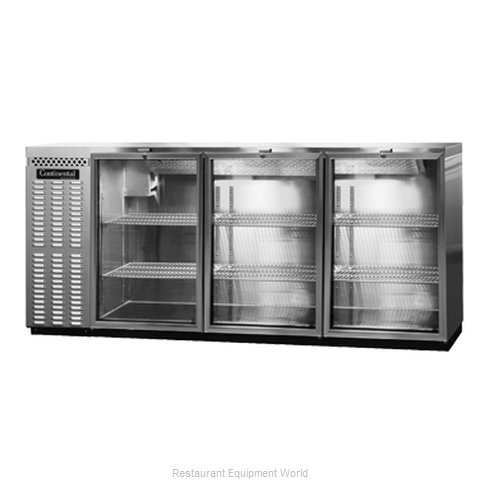 Continental Refrigerator BBUC79-SS-GD Backbar Cabinet, Refrigerated