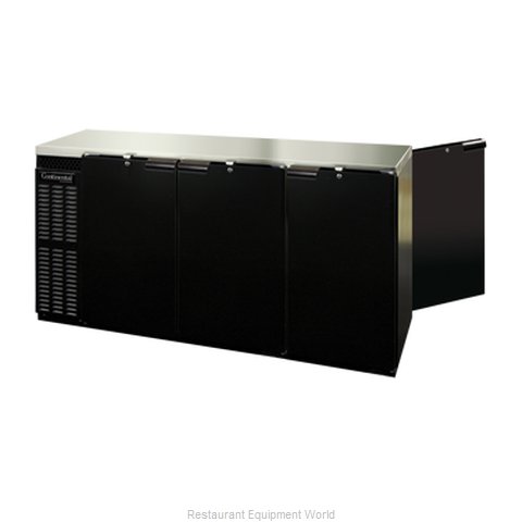 Continental Refrigerator BBUC79S-PT Backbar Cabinet, Refrigerated