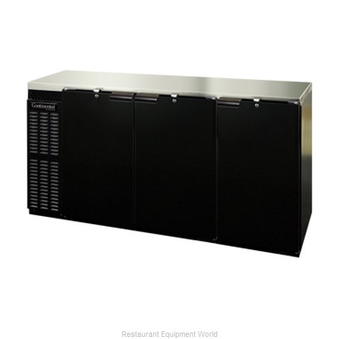 Continental Refrigerator BBUC79S Backbar Cabinet, Refrigerated