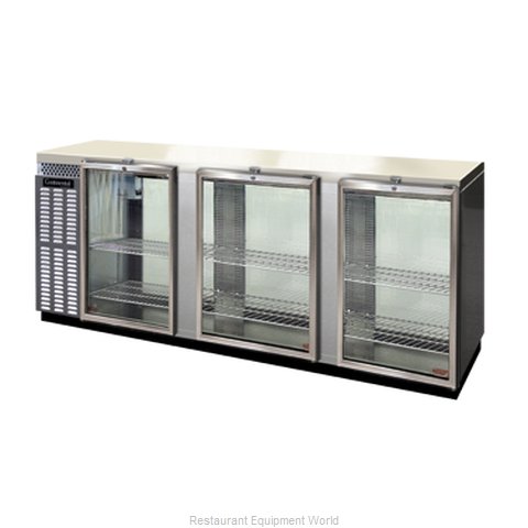 Continental Refrigerator BBUC90-SS-GD-PT Backbar Cabinet, Refrigerated