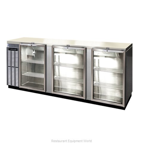 Continental Refrigerator BBUC90-SS-GD Backbar Cabinet, Refrigerated