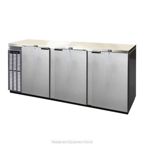 Continental Refrigerator BBUC90-SS Backbar Cabinet, Refrigerated