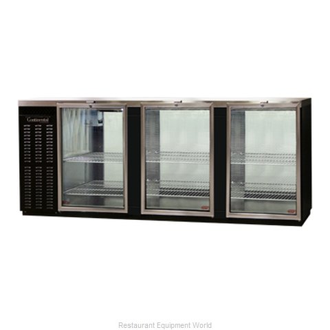 Continental Refrigerator BBUC90S-GD-PT Backbar Cabinet, Refrigerated
