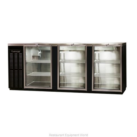 Continental Refrigerator BBUC90S-GD Backbar Cabinet, Refrigerated