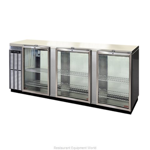Continental Refrigerator BBUC90S-SS-GD-PT Backbar Cabinet, Refrigerated