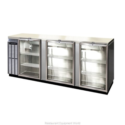 Continental Refrigerator BBUC90S-SS-GD Backbar Cabinet, Refrigerated