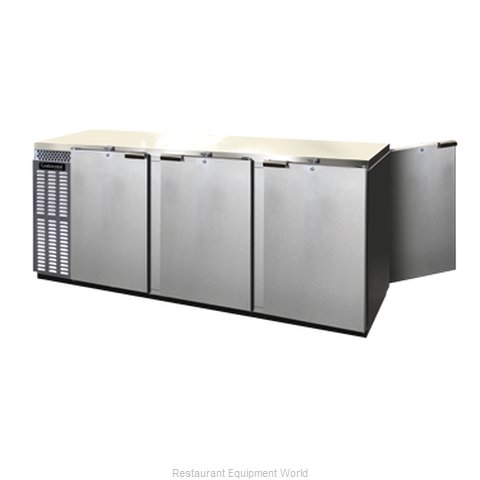 Continental Refrigerator BBUC90S-SS-PT Backbar Cabinet, Refrigerated